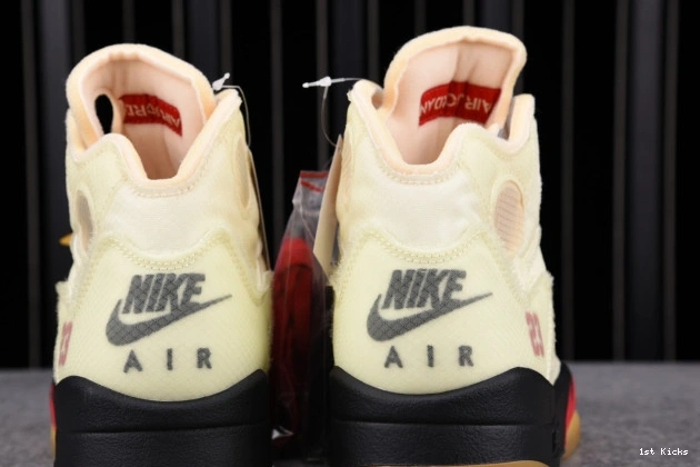 OFF-WHITE 5 Retro DH8565-100 Jordan Sail 0701